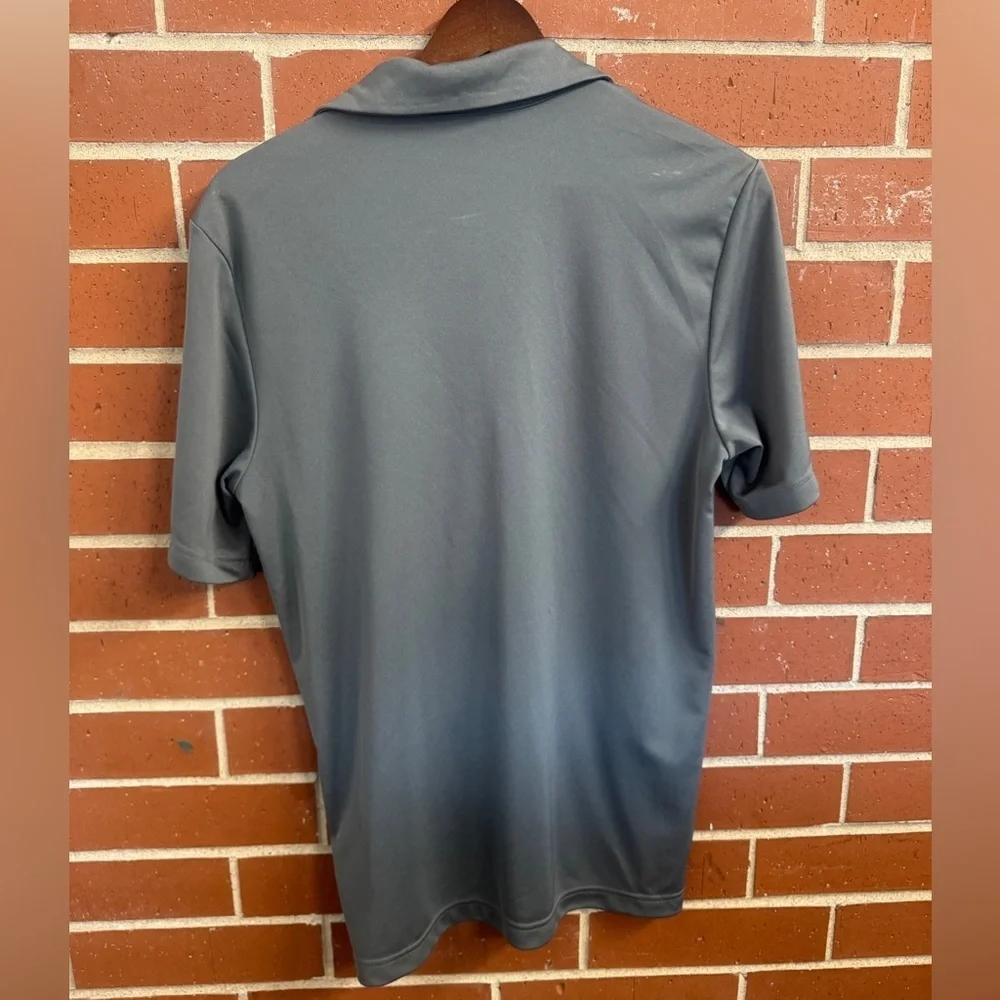Adidas Polo Shirt Men’s Medium Gray AEROREADY Short Sleeve Athletic Golf